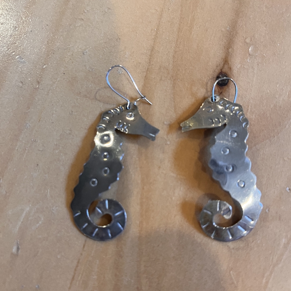 Taco Vintage Seahorse Earrings